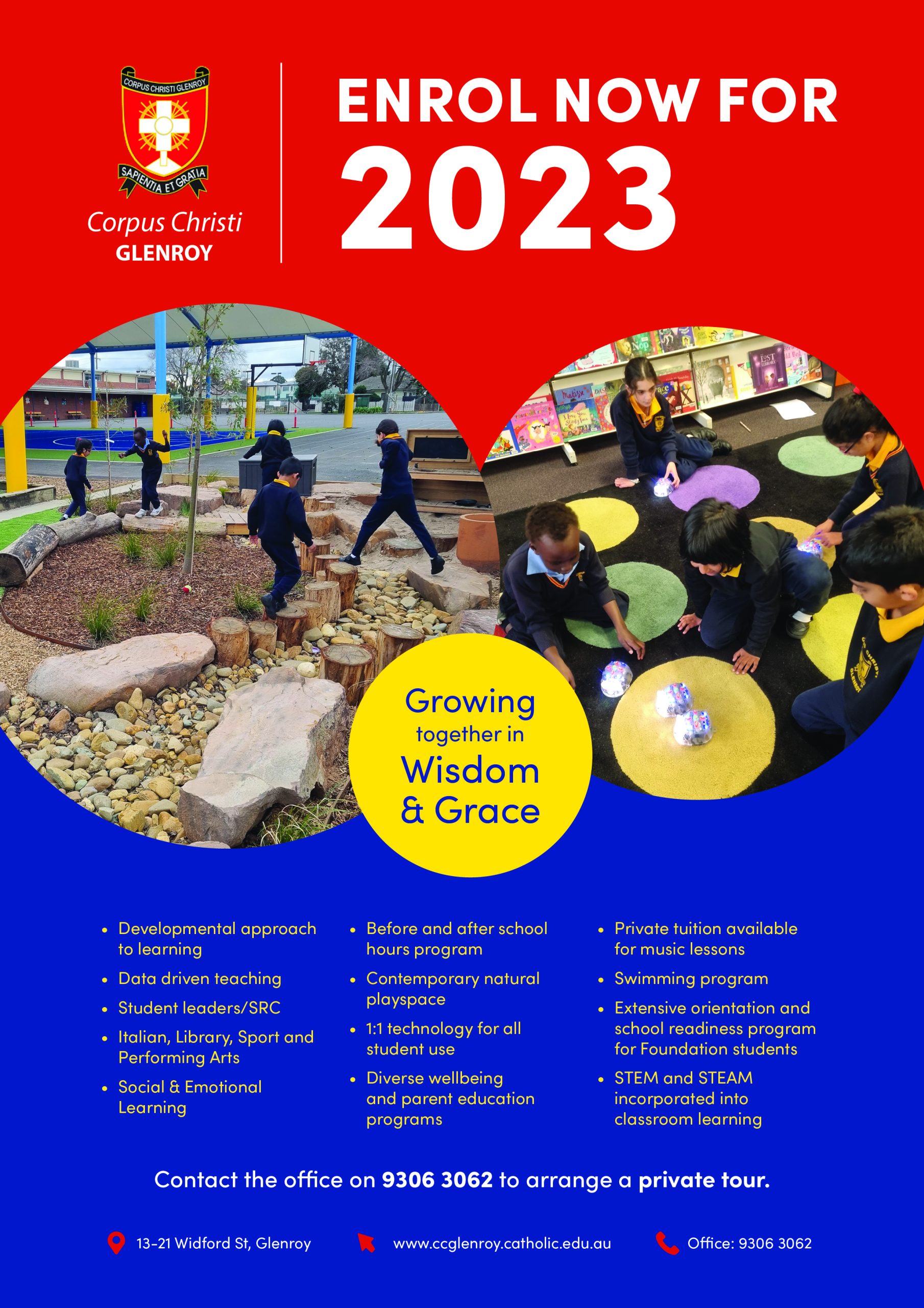 2023 enrolments are now open! - Corpus Christi Primary School